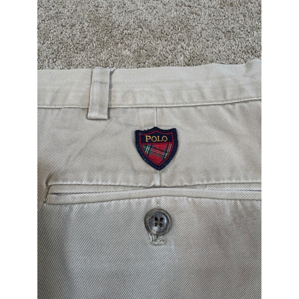 Polo Golf Ralph Lauren Men's Classic Fit Chino Shorts Tan Pleated Size 40 - Picture 7 of 7